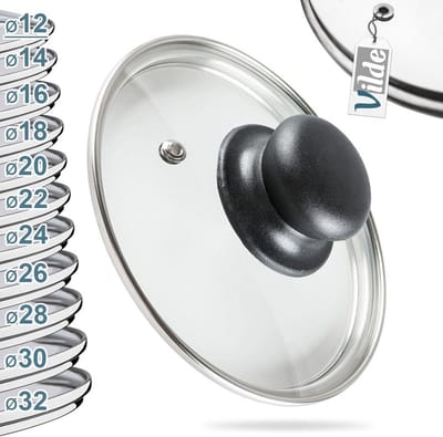 Deksel Glas Hittebestendig 12 cm - Pannendeksel - Pandeksel - Potdeksel