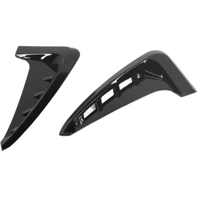 2 pièces Couvercle d'aération latérale avant de voiture Ouïes décoratives Aile latérale Aération Garniture pour X5 F15 M Sport 2014 à 2018 Noir brillant black