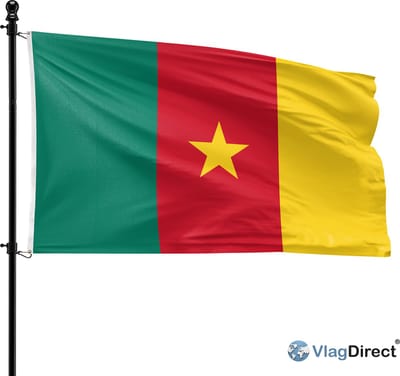 VlagDirect - Kameroense vlag - Kameroen vlag - 90 x 150 cm.