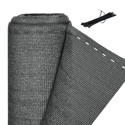 zichtdoek - 2 x 50 m - HDPE - UV-stabiliserend - antraciet
