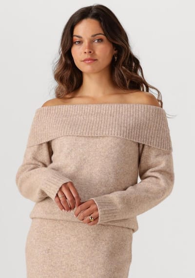 Notre-V Nv-gesa Truien & vesten Dames - Sweater - Hoodie - Vest- Beige - Maat XS