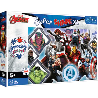 Trefl Je Favoriete Avengers Disney Marvel XL Legpuzzel - 104 stukjes - Vanaf 3 jaar