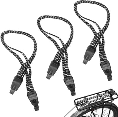 Bagagespanners 3-in-1 Set - Elastische Spanbanden voor Fiets en Auto - 45/65/75 cm
