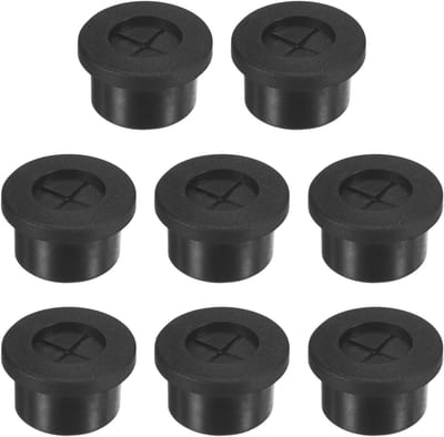 8-Pack Rubber Grommets voor Kabels, 16mm Desk Grommet, Dubbelzijdige Flexibele Kabeldoorvoer, Desk Hole Cover voor Kabels en Draden