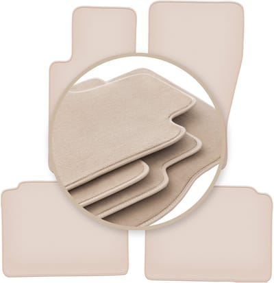 PREMIUM beige vloermatten voor: Jeep Grand Cherokee III WK off-road 2005-2010