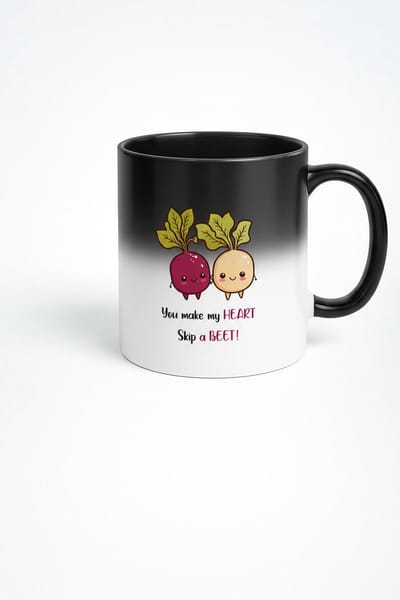 Magische Mok 'You Make My HEART Skip a BEET' - Grappige Bieten Liefdes Woordspeling