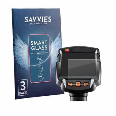3 Stuks Savvies Screenprotector - geschikt voor Testo 872s - beschermfolie glas transparant