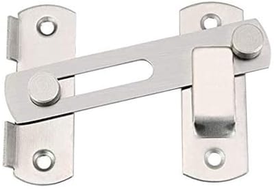 longziming -Roestvrijstalen Poortgrendel – Sterke Flip Latch voor Deur en Kast – Extra Beveiliging voor Tuinpoort, Badkamer, Hek en Meubels – Eenvoudige Installatie met Schroeven – 1 Set