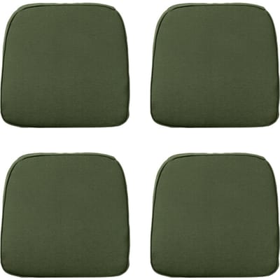 Madison - Zitkussen Wicker Panama green - Ca. 48x48 cm - Set van 4