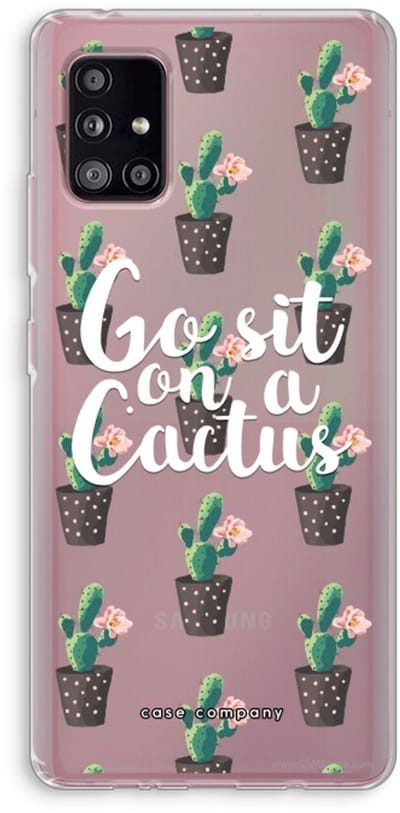 Case Company® - Hoesje geschikt voor Samsung Galaxy A51 5G hoesje - Cactus quote - Soft Cover Telefoonhoesje - Bescherming aan alle Kanten en Schermrand