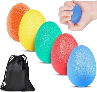 Handtrainingsballen - Knijpballen - Vinger oefeningen - Siliconen materiaal - 5 stuks - Multicolor