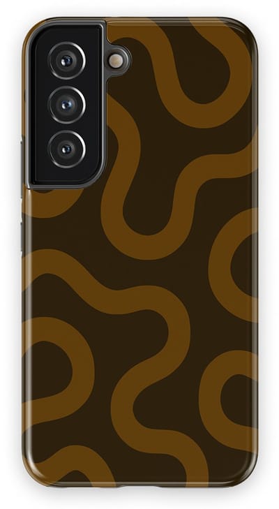 DripCase Motion Flow Tough Hoesje Samsung Galaxy S22 | Backcover met Mag | Trendy Design | Valbescherming | Fluid Roots