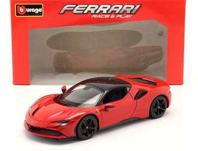 Ferrari SF90 Stradale modelauto 1:18 Bburago rood