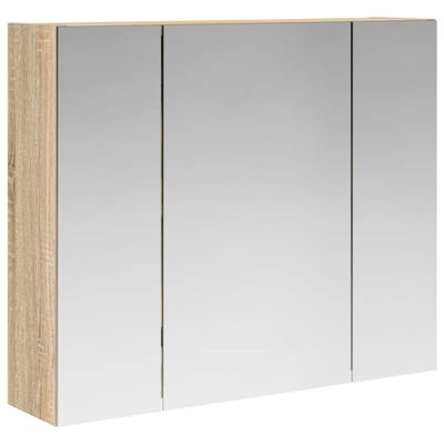 vidaXL - Badkamerspiegelkast - Sonoma - Eik - 60 - x - 14,5 - x - 50 - cm - Bewerkt - hout