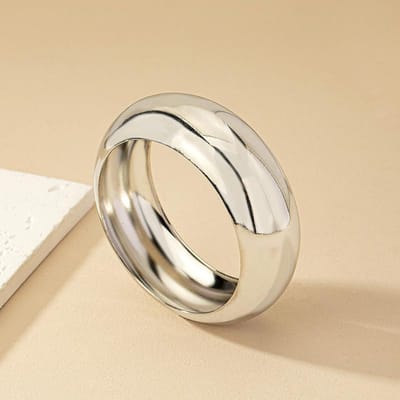 Gotisch Punk Metaal Goud Koper Kleur Armbanden Voor Vrouwen Mannen Rock Grote Cirkel Armband Armbanden Hip Hop Sieraden Emo Feest Cadeau white