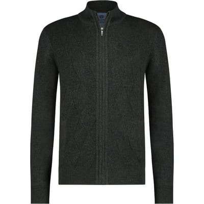 Fellows United Vest v-neck argyle fantasy Dark Green (32.1121 - 172)