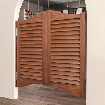 Houten Binnendeuren - Scharnierdeuren - Ruimtes Verdelen - Automatisch Sluitend - Vanaf 76.2cm Breed - Donker Koffie