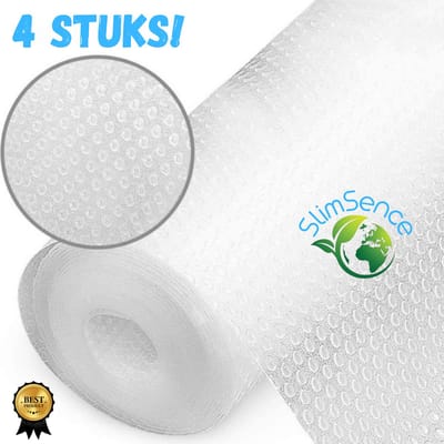 SlimSence® 4x Antislipmat transparant 150x50 cm - Keukenlade beschermer - Mat voor bescherming - Antislip kast - Anti slip mat - Lade bescherming - Badkamer