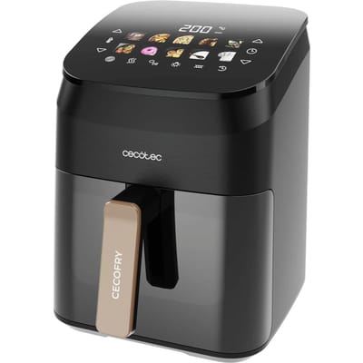 Cecotec 3-in-1 Airfryer XL - Airfryer, Grill en Smoker in 1 - 4.5 Liter - met Kijkvenster - DualHeat 3D Technologie - 10 Bakprogramma's - 2025 Model