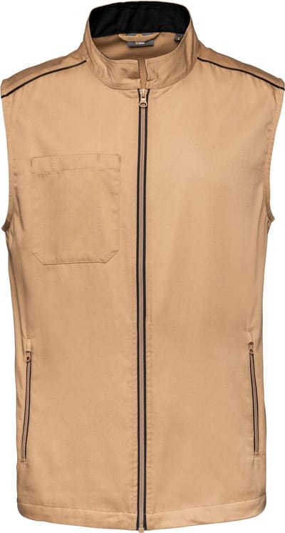 WK. Designed To Work Gilet Day To Day WK6148 - Camel / Black - 4XL