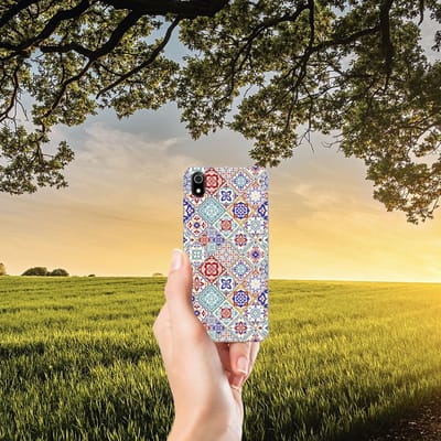 Xiaomi Redmi 7A TPU Siliconen Hoesje Tiles Color