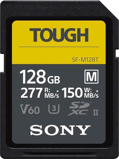 Sony sdxc m tough series 128gb uhs-ii class 10 u3 v60