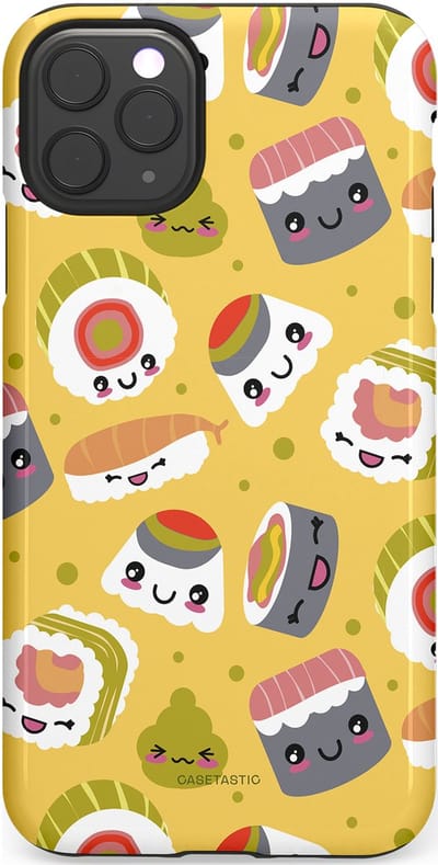 Casetastic Hoesje Geschikt voor Apple iPhone 11 Pro Max - Stijlvolle Beschermende Duo-layer Case - Sushi vriendjes