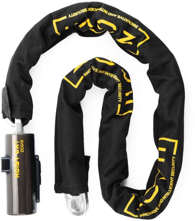 Zovii Kettingslot ART3 met 120dB Alarm | Anti-diefstal Fietsslot | Waterdicht & Weerbestendig | Fiets alarm | Anti boorcilinder | IP67 | Goedegekeurd ART3