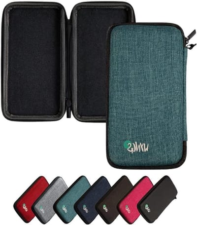 Beschermhoes Rekenmachine - Etui Hardcase - Rekenmachine Beschermen - Hardschalige Behuizing - 23 x 18.7 x 2.5 cm - Turkoois