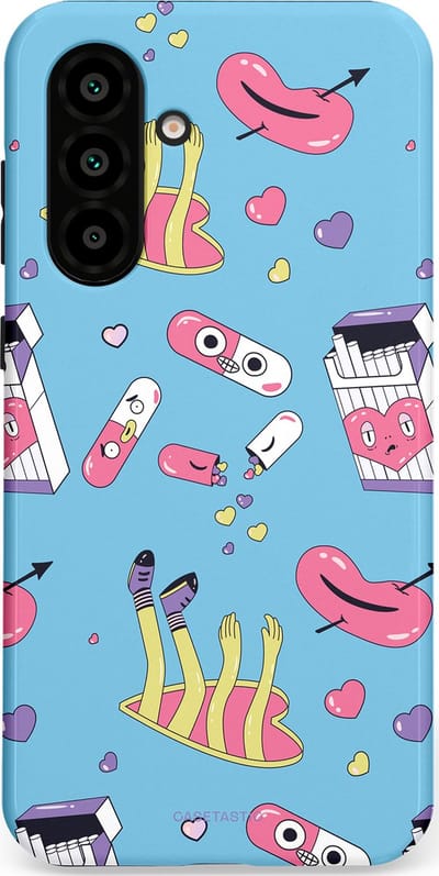 Casetastic Hoesje Geschikt voor Samsung A56 / A36 - Stijlvolle Beschermende Duo-layer Case - Liefdespil