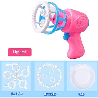 2-in-1 Bellen Blaas Bellen Speelgoed Voor Kinderen Automatische Bellenblaasmachine Kinderen Buitenfeest Speelgoed Jongens Meisjes Verjaardagscadeau pink