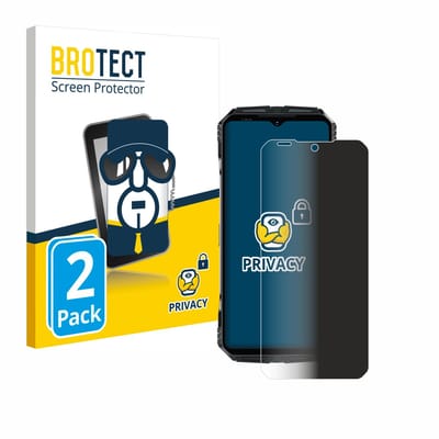 BROTECT - privacy screenprotector voor Doogee S118 - Folie Beschermfolie Blauwlichtfilter 2 Stuks