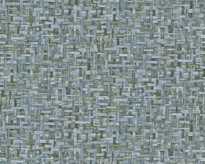 HOUT BEHANG | Industrieel - blauw groen - "Architects Paper" A.S. Création Jungle Chic