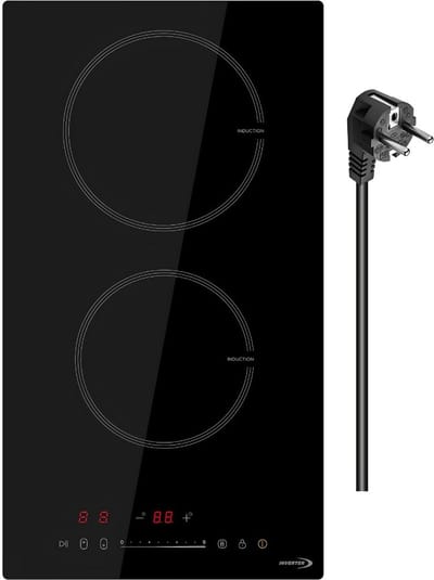 SP® Inductie Kookplaat - Ingebouwde Inductiekookplaat - Inductiekookplaat met 2 Kookzones - Zwart - 29cm x 52cm x 6cm