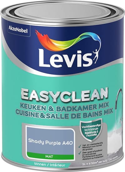 Levis - Easyclean Keuken & Badkamer Mix - Shady Purple A40 - Mengverf - 1 L