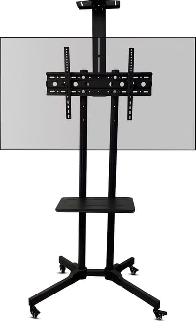 Bayt TV Standaard verrijdbaar - TV Standaard - Monitor Standaard - TV Voet - Draaibaar - Hoogte Instelbaar - 32 Inch tot 65 Inch