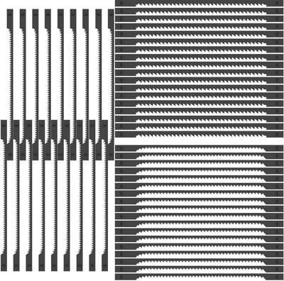 Decoupeerzaagbladen - Figuurzaagbladen Zaagjes - Precisie zagen - SK5 Koolstofstaal - 75 cm pen - Zwart