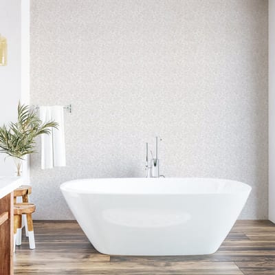 ABAKUHAUS Ivoor Peelable & Adhesive Behang voor thuis, Zelfklevende Woonkamer Keukenaccent, 33 cm x 180 cm, Beige Wit