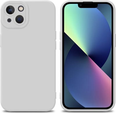 Cadorabo Hoesje geschikt voor Apple iPhone 14 in FLUID WIT - Beschermhoes gemaakt van flexibel TPU silicone Cover Fluid Case
