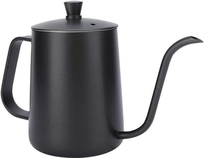 Zwanenhals waterkoker - Theeketel koffie - Koffie zetten - Nauwkeurige watercontrole - 600 ml - Zwart