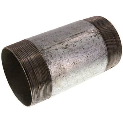 R 4'' Verzinkt Stalen Dubbele Pijpnippel 50 Bar DIN 2982 - 200mm - FL2S-M-EZ-400R-200L
