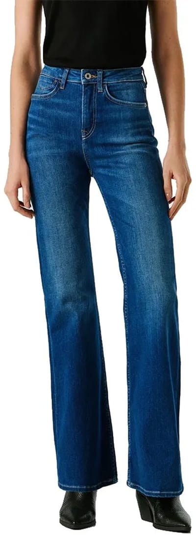 Pepe Jeans Pl20508054ua Flare Willa Hoogzittende Jeans Blauw 32 / 30 Vrouw