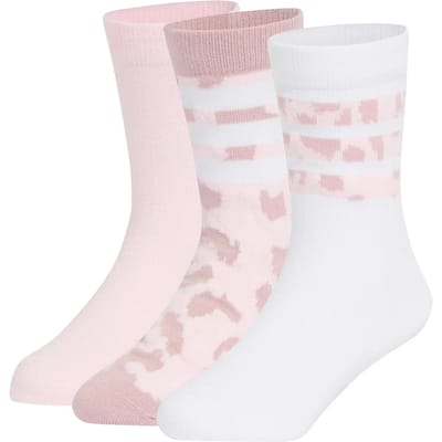 3 Adidas meisjes sokken roze wit - Maat 34/36