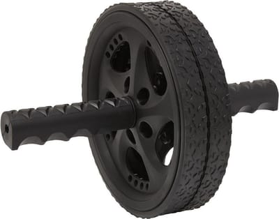 Fit Essentials Dubbel Buikspierwiel 18,5 Cm Zwart