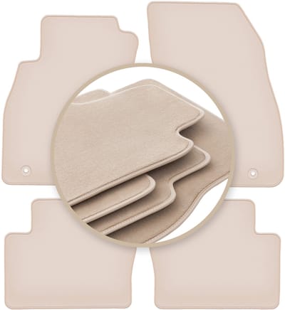 PREMIUM beige vloermatten voor: Chevrolet Malibu V stationwagen, liftback, sedan 2011-2015