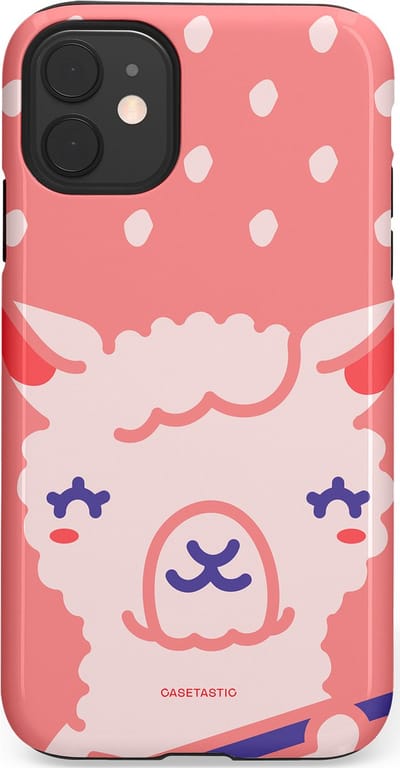 Casetastic Hoesje Geschikt voor Apple iPhone 11 - Stijlvolle Beschermende Duo-layer Case - Lama beat