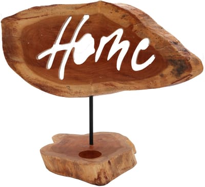 Kaarsenhouderbordje - Home