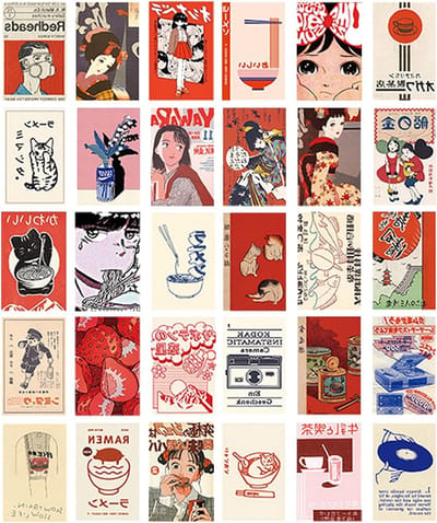 30 Anime Postkaarten Set, Japanse Postkaarten voor Verzamelaars, Creatieve Anime Illustraties