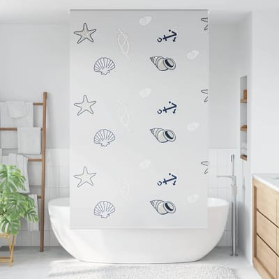 vidaXL - Doucherolgordijn - 130x240 - cm - stofbreedte - 126 - cm