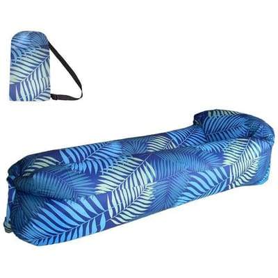 Chaise longue de plage Air Portable Canapé-lit gonflable Meubles Repos Chaise inclinable Équipement de camping Chaises longues de jardin extérieures à 2 places 205x70cm